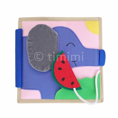 Tippy Elephant - Mini Quiet Book